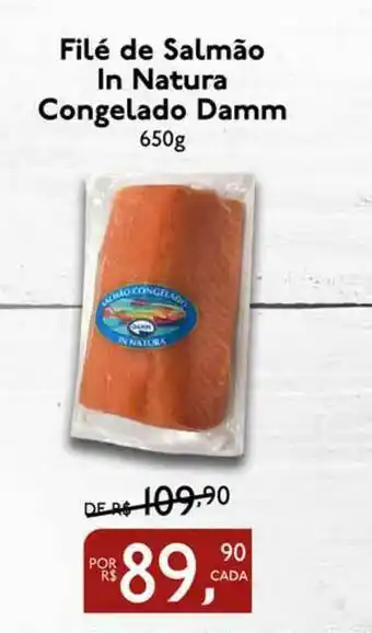 Perini Filé De Salmão In Natura Congelado Damm 650g oferta