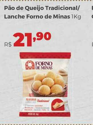 Villarreal Supermercados Pão De Queijo Tradicional Lanche Forno De Minas 1kg oferta
