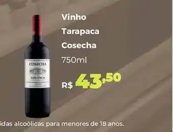 Villarreal Supermercados Vinho Tarapaca Cosecha 750ml oferta