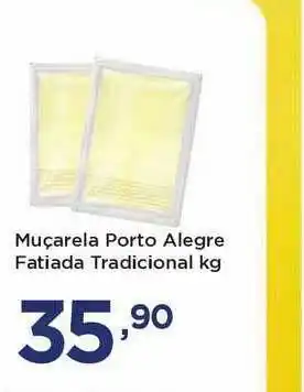 Muçarela Porto Alegre Fatiada Tradicional 1kg