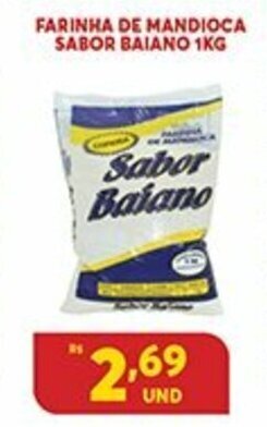 Atacadão Centro Sul Farinha de Mandioca Sabor Baiano 1kg oferta