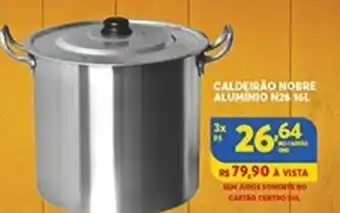 Caldeirao Nobre Aluminio N26 16L