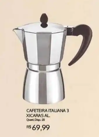 Cafeteira Italiana 3 Xicaras Al.