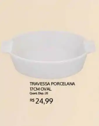 Travessa Procelana 17cm Oval