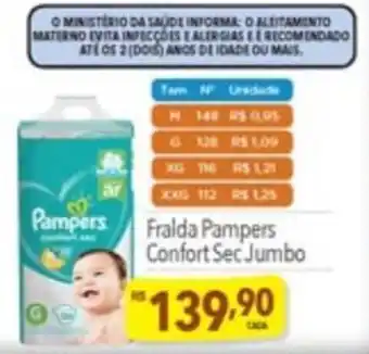 Supermercados Condor Fralda Pampers Confort Sec Jumbo oferta