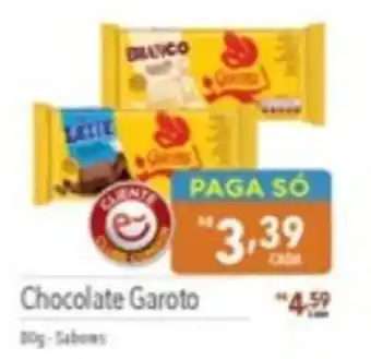 Supermercados Condor Chocolate Garoto 80g sabores oferta