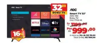 Lojas Becker AOC Smart TV 32" oferta
