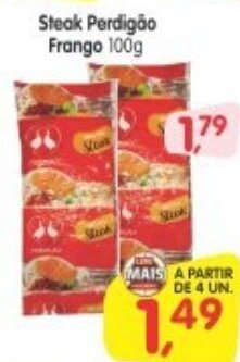 Cercadão Steak Perdigao Frango 100g oferta