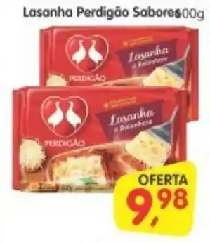 Cercadão Lasanha Perdigao Sabores 600g oferta