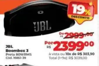 Lojas Becker JBL Boombox 3 oferta