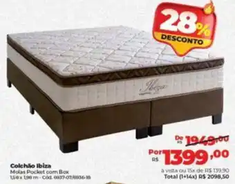 Lojas Becker Colchão Ibiza oferta