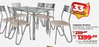 Lojas Becker Conjunto de Mesa oferta