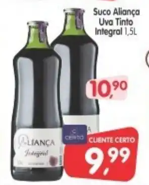 Cercadão Suco Alianca Uva Tinto Integral 1.5L oferta