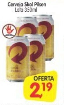 Cercadão Cerveja Skol Pilsen 350ml oferta