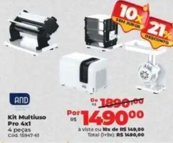Lojas Becker AND Kit Multiuso Pro 4x1 4 peças oferta