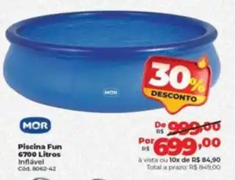 MOR Piscina Fun 6700 Litros Inflável Cod. 8062-42