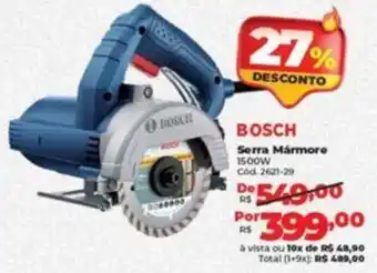 Lojas Becker BOSCH Serra Mármore 1500W oferta