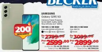 Lojas Becker SAMSUNG Galaxy S21FE 5G oferta