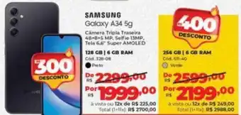 Lojas Becker SAMSUNG Galaxy A34 5g 128gb oferta