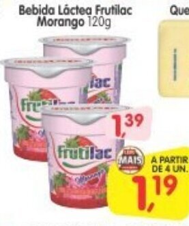 Bebida lactea Frutilac Morango 120g