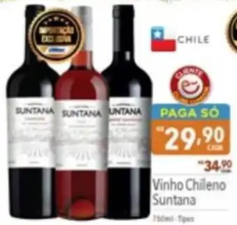 Supermercados Condor Vinho Chileno Suntana 750ml oferta