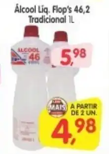 Cercadão Alcool liq. Flop's 46.2 Tradicional 1L oferta