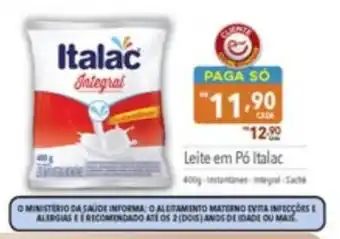 Supermercados Condor Leite em Pó Italac 400g oferta
