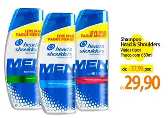Atacadão Shampoo Head & Shoulders Vários tipos Frasco com 650ml oferta