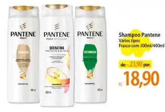 Atacadão Shampoo Pantene Vários tipos Frasco com 300ml/400ml oferta