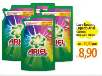 Atacadão Lava Roupas Líquido Ariel Clássico Refil com 700ml oferta