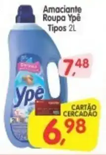 Cercadão Amaciante Roupa Ype tipos 1L oferta