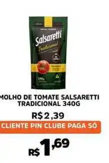 Pinheiro Supermercado Molho De Tomate Salsaretti Tradicional 340g oferta