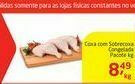 Tenda Atacado Coxa com sobrecoxa congelada pacote kg oferta