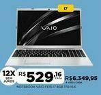 DB Supermercados Notebook vaio fe15 i7 8gb 1tb 15.6 oferta