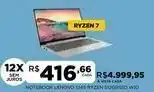 DB Supermercados Notebook lenovo s145 ryzen 512gbssd w10 oferta