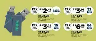 Pen drive maxprint twist 8gb