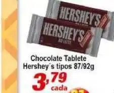 Chocolate Tablete Hershey's Tipos 87/92g