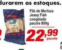 Filé De Merluza Jessy Fish Congelado Pacote 800g