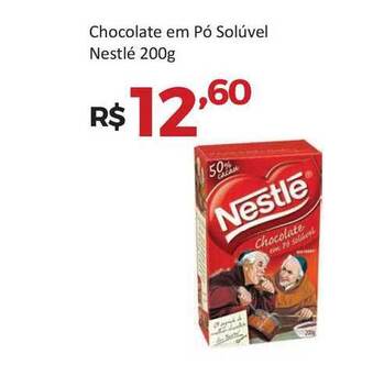 Villarreal Supermercados Chocolate Em Pó Solúvel Nestlé 200g oferta