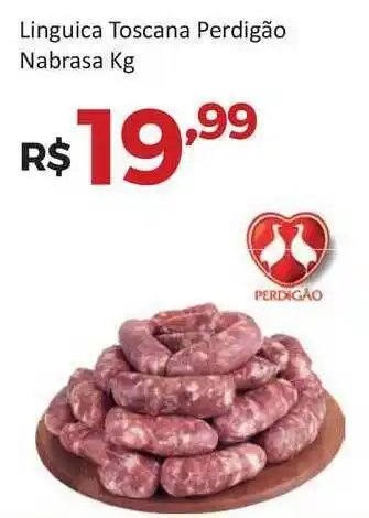 Villarreal Supermercados Linguiça Toscana Perdigão Nabrasa 1kg oferta