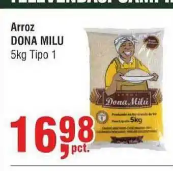 Higa Atacado Arroz Dona Milu 5kg tipo 1 oferta