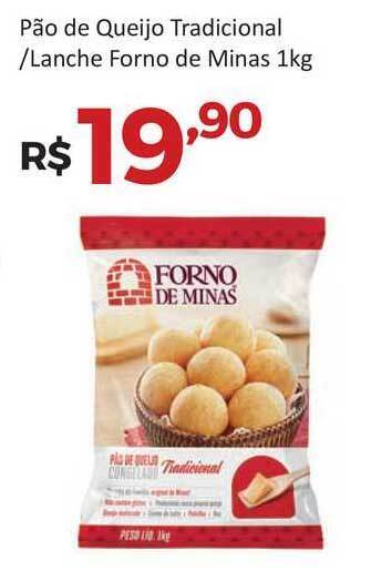 Villarreal Supermercados Pão De Queijo Tradicional Lanche Forno De Minas 1kg oferta