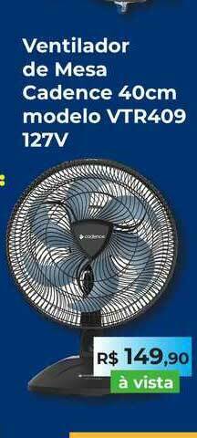 Copercana Ventilador De Mesa Cadence 40cm Modelo Vtr409 127v oferta
