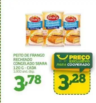 Cooper Peito De Frango Recheado Congelado Seara 120g cada oferta