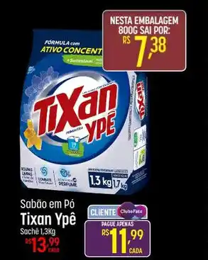 Muffato Sabão em Pó Tixan Ypê Sachê 1,3Kg oferta