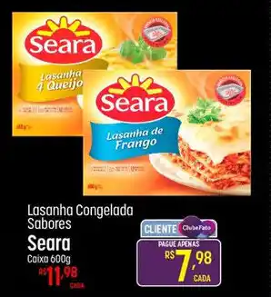 Muffato Lasanha Congelada Sabores Seara Caixa 600g oferta