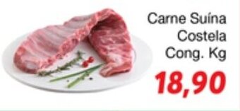 Chama Supermercados Carne Suina Costela cong. 1kg oferta