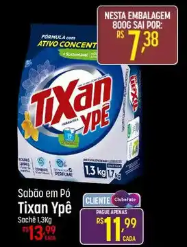 Muffato Sabão em Pó Tixan Ypê Sachê 1,3Kg oferta