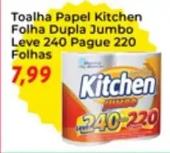 Chama Supermercados Toalha Papel kitchen Folha Dupla Jumbo oferta