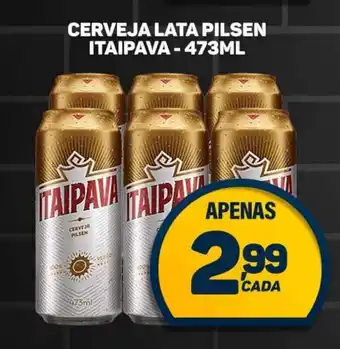 Dom Atacadista CERVEJA LATA PILSEN ITAIPAVA-473ML oferta